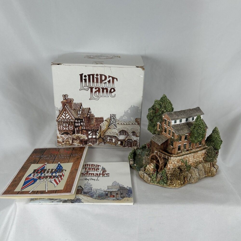Lilliput Lane Falls Mill SIGNED Ray Day American Landmarks Tennessee with Box